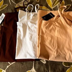 Torrid Camisole Set - Brown, White, and Peach